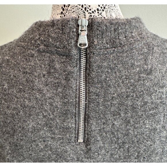 Marc by Marc Jacobs GreyDress Women’s Large gold Metallic flecks Liya Wool Shift - Picture 7 of 16